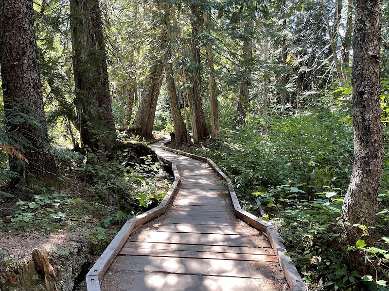 Scenic Trillium Lake Trailhead near Mt. Hood, Oregon - Trillium Lake Trailhead