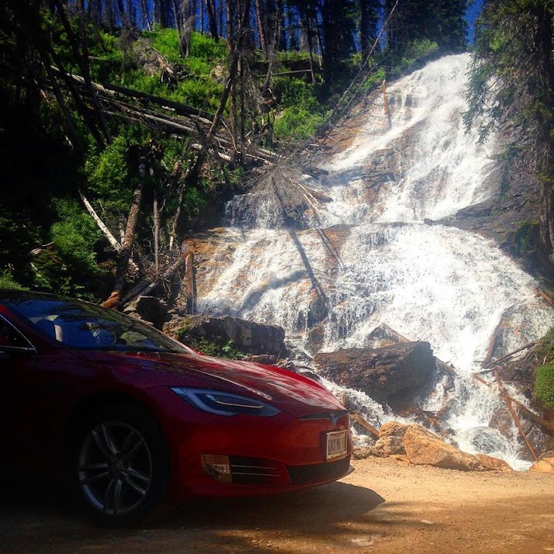 Waterfall Wonder: Skalkaho Falls in Montana surrounding landscape