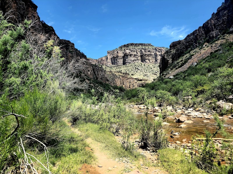 Waterfall Wonder at Cibecue Creek Trailhead, Arizona - Cibecue Creek Trailhead