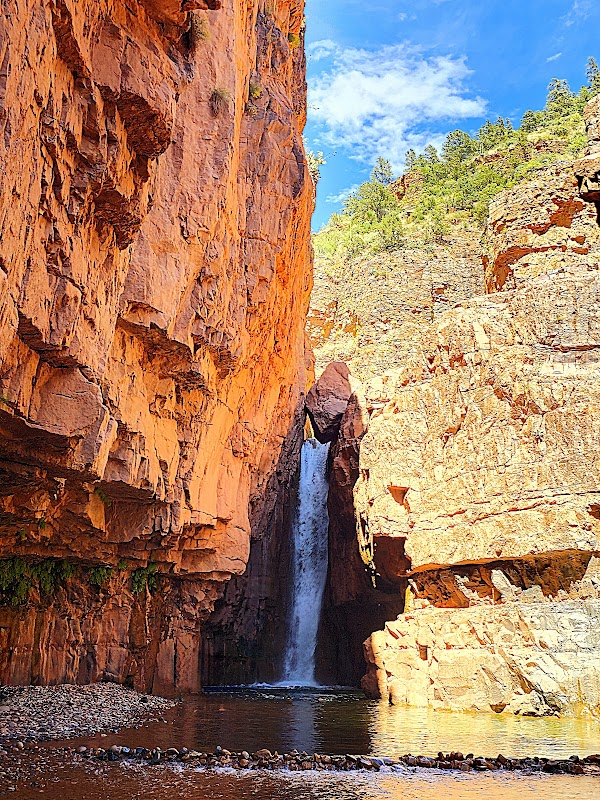 Waterfall Wonder at Cibecue Creek Trailhead, Arizona - Cibecue Creek Trailhead