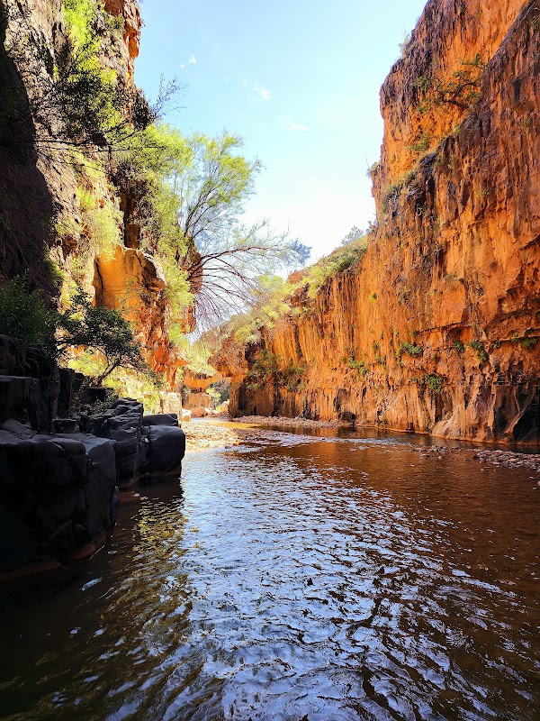 Waterfall Wonder at Cibecue Creek Trailhead, Arizona surrounding landscape