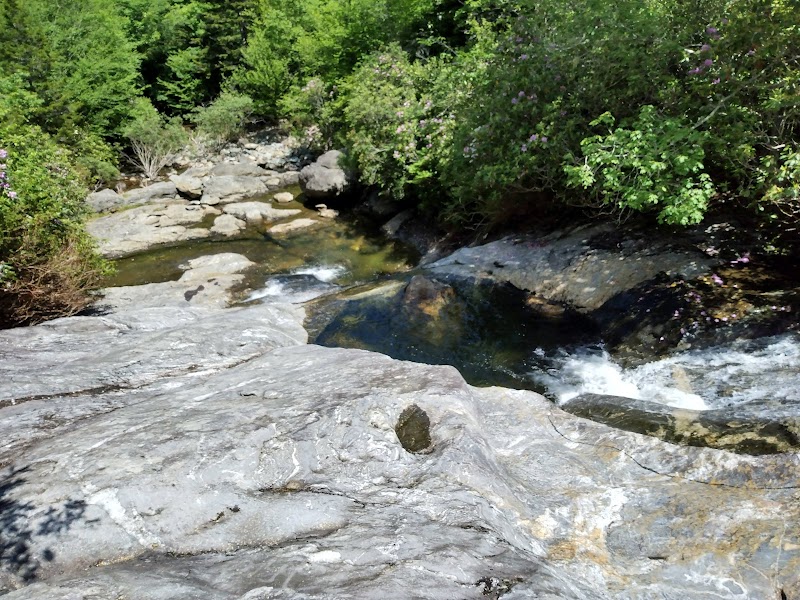 Waterfall Wonder: Bubbling Spring Falls near Canton, NC - Bubbling Spring Falls