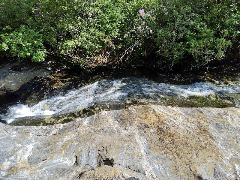 Waterfall Wonder: Bubbling Spring Falls near Canton, NC outdoor detail