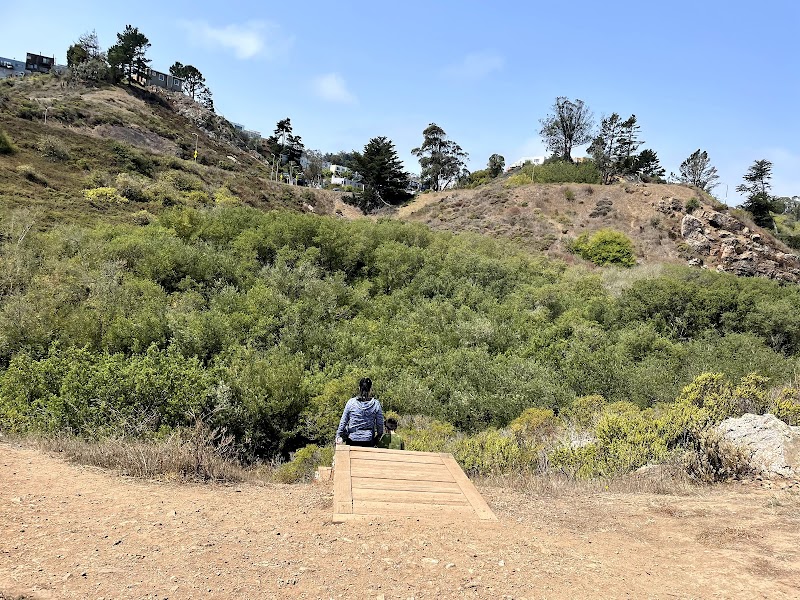 Hiking Glen Canyon Creeks to Peaks Trailhead in San Francisco surrounding landscape