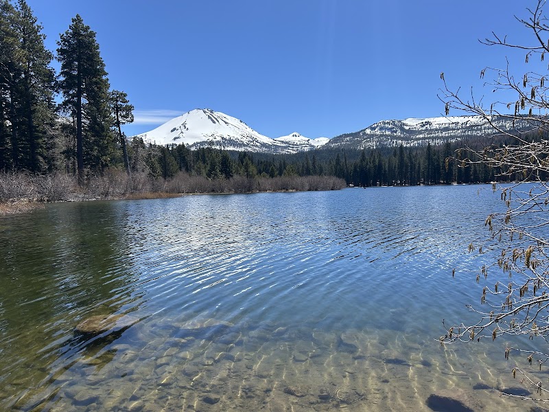 Scenic Reflection Lake in Lassen Volcanic National Park - Reflection Lake