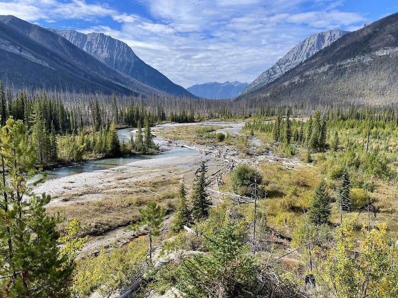 Scenic Hiking at Simpson River Trailhead, East Kootenay, BC - Simpson River Trailhead
