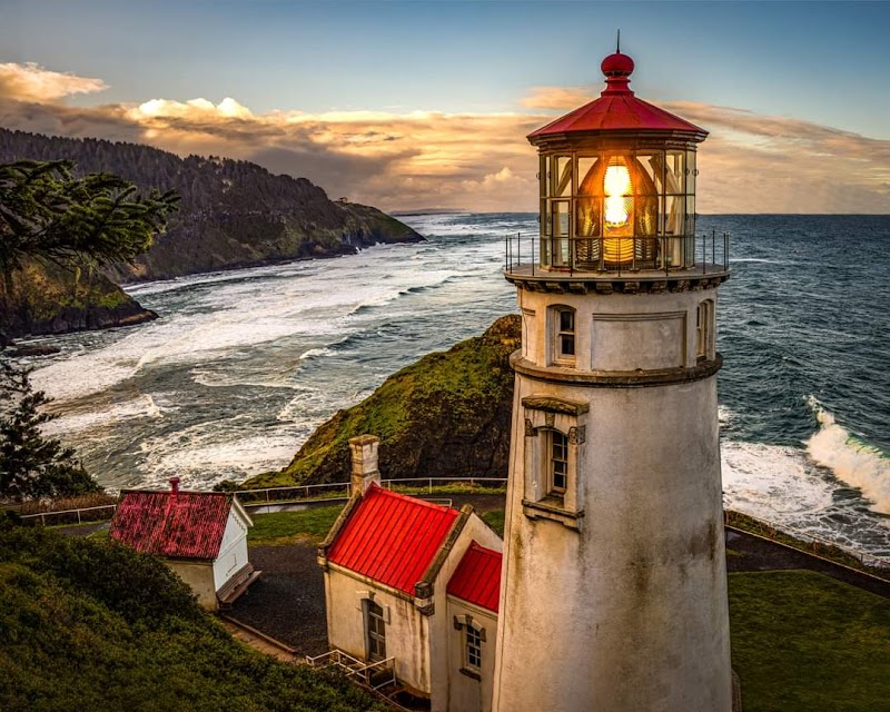 Coastal Beauty at Heceta Head Lighthouse Trailhead - Heceta Head Lighthouse Trailhead