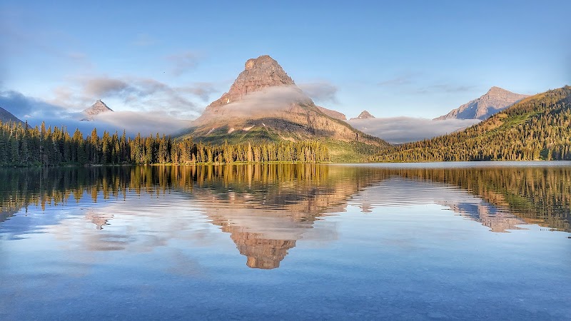 Scenic Serenity at Two Medicine Lake, Montana - Two Medicine Lake