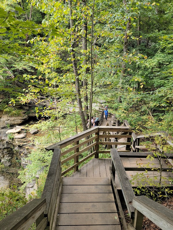 Waterfall Wonders at Clifty Falls State Park North Gate, Madison, Indiana outdoor detail
