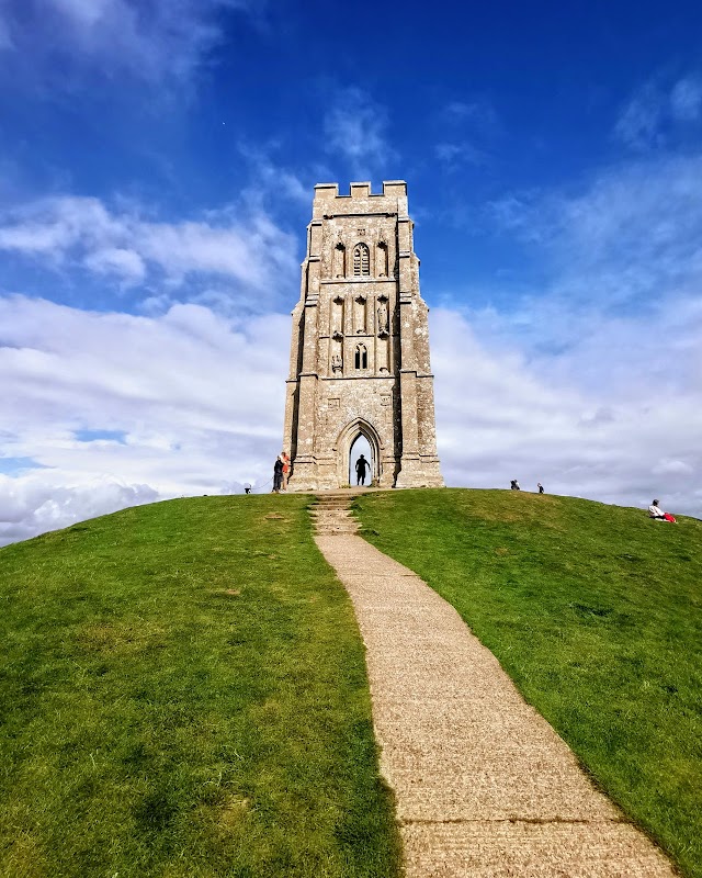 Hiking to Glastonbury Tor: Iconic Hilltop Landmark in Somerset surrounding landscape