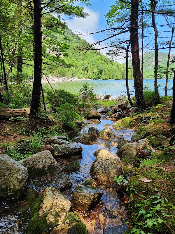 Scenic Hiking at Jordan Pond Path, Mt Desert Island, ME - Jordan Pond Path