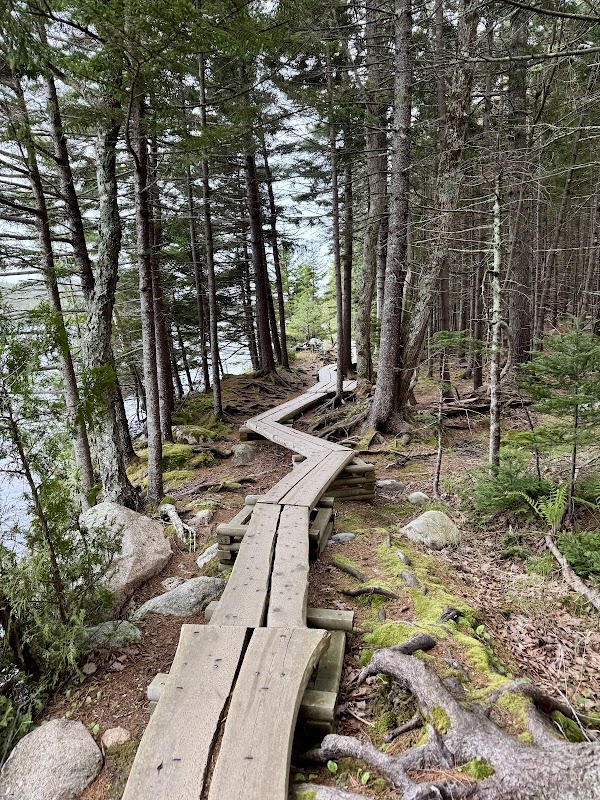 Scenic Hiking at Jordan Pond Path, Mt Desert Island, ME - Jordan Pond Path