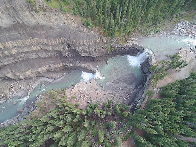 Waterfall Wonder at Crescent Falls Provincial Recreation Area - Crescent Falls Provincial Recreation Area