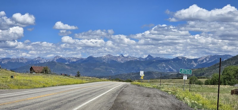 Scenic Mountain Pass at Dallas Divide, Colorado surrounding landscape