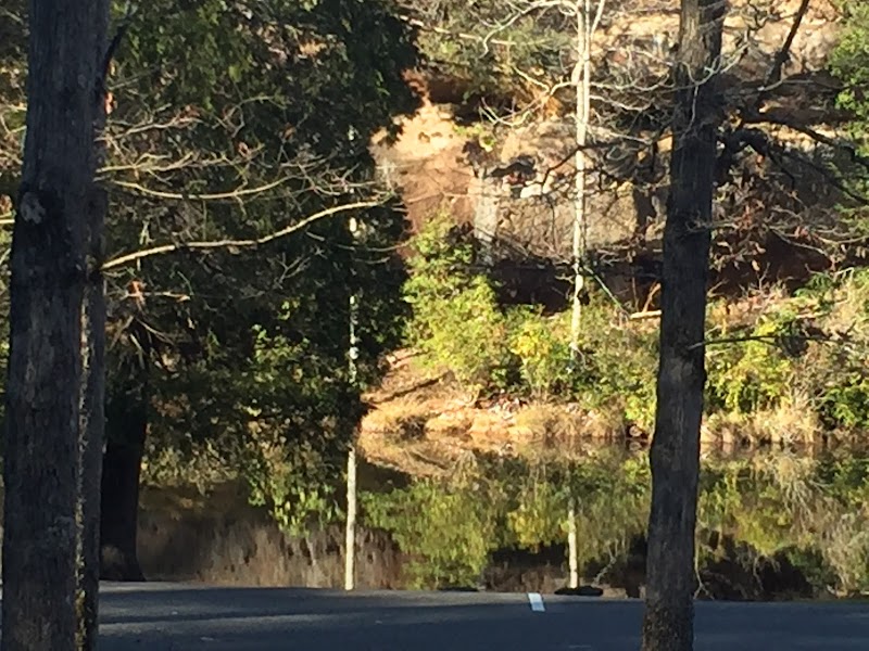 Natural Rock Arch and Pristine Waters of Pickett Lake, Tennessee surrounding landscape
