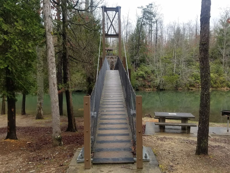 Natural Rock Arch and Pristine Waters of Pickett Lake, Tennessee - Pickett Lake